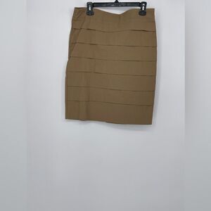Fashion to figure skirt,‎ size 2X Carmel color stretch pencil career skirt